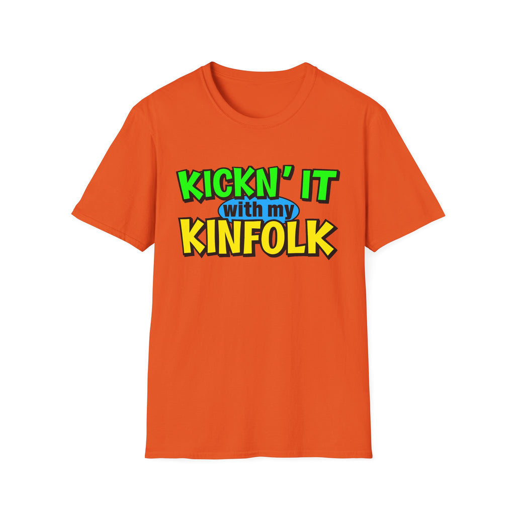 Adult Soft Cotton Shirt- Kickin' It With My Kinfolk